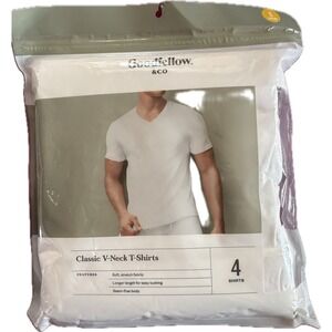 NEW in Package‎ Goodfellow & Co Mens Classic V-Neck T-Shirts 4-Pack SMALL 34/36